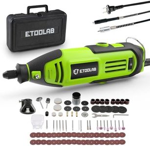 Multifunktionswerkzeug 200W, ETOOLAB [Professional] Rotationswerkzeug, Echte 10000-35000 U/min, Drehmelwerkzeug Set mit 129 Zubehören, 6 Variable Drehzahl für Schneiden, Gravieren, Bohren, usw.