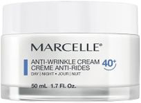 Marcelle Anti-Wrinkle Cream 40+, Day & Night, Anti-Aging Cream with Collagen and Elastin, Reduces Fine Lines & Wrinkles, Restores Radiance, Fragrance-Free, Hypoallergenic, Cruelty-Free, 50 mL