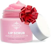 Dermasuri Lip Scrub Exfoliator - Sugar Scrubber & Moisturizer - Overnight Hydration - Brighten & Soften Dry & Dark Lips - For Men & Women