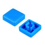 uxcell 20pcs Tactile Push Button Switch Caps 12x12mm for 12x12x7.3mm Micro Tactile Switch Blue