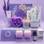 Pamper Hamper for Mum, Mum Birthday Gifts,Gift Set for Women, Unique Lavender Self Care Mummy Gifts, Best Mum Gifts, Relaxation Spa Bath Set for Her, Get Well Soon Gift Ideas for Mother