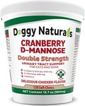 Cranberry D-Mannose for Dogs and Cats Urinary Tract Infection Support Prevents and Eliminates UTI, Bladder Infection Kidney Support, Antioxidant (Double Strength Soft Chew, 120 Soft Chew)