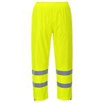 Portwest H441 Waterproof Hi Vis Reflective Safety Rain Pants Yellow, Large