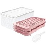 Round Ice Cube Tray with Lid Ice Ba