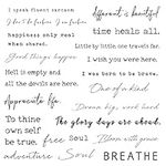 Everjoy Realistic Inspirational Quotes Words Temporary Tattoos - 20 Individual Line Pcs Waterproof Tattoos for Women and Men