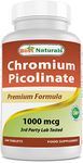 Best Naturals Chromium Picolinate 1000 mcg Tablet - Supports Healthy Blood Sugar Levels, 240 Count