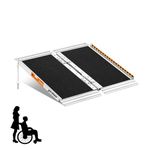 Wheelchair Ramps 2FT, gardhom Extra Wide 31.3' Foldable Temporary Antislip Aluminum Loading Ramps Home