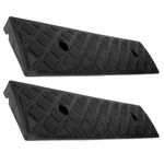 Curb Ramps for Driveway 2pcs Driveway Hose Protector Vehicle ramps shed ramps for Lawn Mower Step mat Wheelchair Curb