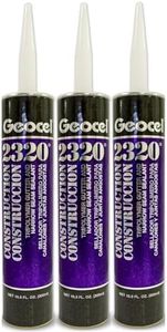 Geocel 2320 Construction Tripolymer Gutter and Narrow Seam Sealant, 10.3 fl oz, Clear, 3 Pack