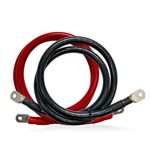 Renogy Battery Inverter Cables 5ft 2/0 AWG for 3/8 in Lugs