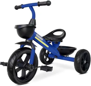 KRIDDO Kids Tricycles Age 24 Month to 4 Years, Toddler Kids Trike for 2.5 to 5 Year Old, Gift Toddler Tricycles for 2-4 Year Olds, Trikes for Toddlers, Sporty Styling, Blue