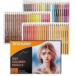 72 Count Skin Tone Oily Colored Pencils for Adult Coloring Books, Soft Core,Ideal for Drawing Blending Shading,Color Pencils Set Gift for Adults Kids Beginners