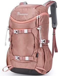 MOUNTAINTOP Small Hiking Backpack 28L Travel Daypack Lightweight for Women for Outdoor Camping, 20.5×12.2×6.3 IN, Pink, 28L, Hiking Backpacks