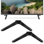 Luxshiny Universal TV Stand Tabletop - 1pair TV Stand Foot with Screws, Replacement TV Stand Legs for Home, TV Pedestal Feet, Easy to Install