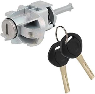 MOTOALL Left LH Driver Side Door Lock Cylinder Barrel 51217019975 with 2 Keys for 01-06 BMW E46 3 Series