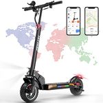 HITWAY Electric Scooter H5PRO,Folding Electric Scooter, 14AH Battery, 500W High Power Motor, App Compatible, Disc Brakes, LED Lighting,Dual shock absorbers, adult gift