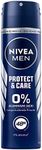 NIVEA MEN Protect & Care Deodorant Spray (150 ml), Deodorant without Aluminium (ACH) for a Long-Lasting Fresh Skin Feeling, Nourishing Deodorant with 48-Hour Deodorant Protection