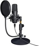 MAONO USB Microphone Kit 192KHZ/24BIT AU-A04T PC Condenser Podcast Streaming Cardioid Mic Plug & Play for Computer, YouTube, Gaming Recording