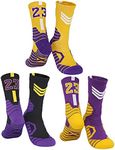 Bingfone 3 Pairs Basketball Socks,Compression Socks,Athletic Socks,Sport Socks for Men & Women,Running,Climbing, Lj-23