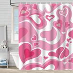 Shower Curtain For Kids With Heart