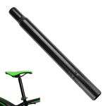 AFASOES Bicycle Seat Post, 31.8mm Bicycle Iron Seatpost Saddle Stem Cycling MTB Road Bike Seat Post 300mm Length Saddle Pole Bike Seatpost Seat Tube for MTB Road Bike BMX Fixed Gear, Black