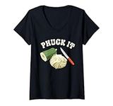 Funny Phuck it Laotian Food Cuisine V-Neck T-Shirt