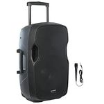 Gemini Sound AS-15TOGO: 2000W Portable Battery-Powered PA with Wheels, Bluetooth, Echo Effect, USB/SD Playback