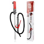 TERA PUMP Electric Gas Pump, Battery Operated Fuel Transfer Pump with Quick Stop Nozzle for Diesel / E85/ Gas/DEF/Antifreeze - 2.5 GPM