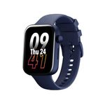 Cultsport Cult.Sport Burn 1.78" Amoled, 368X448 Res, Bt Calling, Crown Control, Voice Assistant, Aod Smartwatch (Dark Blue Strap, Free Size)