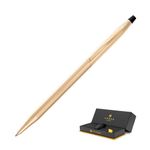 CROSS Classic Century Refillable Twist-Action Metal Limited Edition Ballpoint Pen with 23 Carat Gold-Plated Appointments, Medium Ballpoint, includes Premium Gift Box and Black Cartridge, 1 Pack, Gold