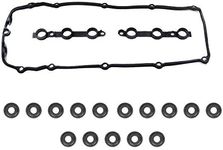 Engine Valve Cover Gasket Kit with 15 Grommet Seals Replacement for BMW E39 E46 E53 E60 E83 Z4 M54 525i 530i 325Ci 325i 325xi 330Ci 330i 330xi X5 525i 530i X3 L6 2.5L 3.0L 11120030496 (18pcs)