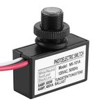 120 Volt Dusk to Dawn Photocell Photoeye Light Sensor Switch - Auto On/Off - Use with Fluorescent