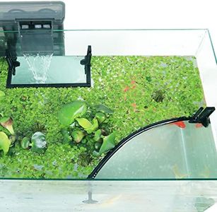 HOZOE Aquarium Floating Plant Corral, Intercepting Plants from Filters and Heaters, Adjustable Height with Water Level, Can Be Used to Framed Frameless Aquariums. (Combo Pack) Black