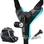 Powerful Helmet Mounts 2024 Newest Upgraded Motorcycle Helmet Chin Mount Strap Holder Helmet Mount for GoPro Hero 10/9/8/7/(2018)/6/5 Black 5/4 Session,DJI OSMO Action and More Action Camera