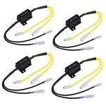 Justech 4PCS 12V 25W Motorcycle LED Flasher LED Load Resistor Turn Signal Indicator Resistor Adaptor Universal for Motorcycle Motorbike Scooter Quad Off Road