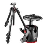 Manfrotto 055 4-Section Carbon Fiber Tripod, Bundle with XPRO Ball Head with 200PL-14 Quick Release Plate