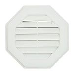 Suntown 22" Octagon Functional Gable Vent with Screen - 2 Piece Construction - Paintable