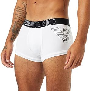 Emporio Armani Bodywear MEN'S KNIT TRUNK, White, X-Large