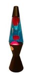 Incredible Play Lava Lamp. Motionz Captivating Lava Flow Lamp. Soft Ambient Light, Retro-Chic Base Design, 15" Blue Water with Red Lava