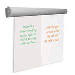 Wonderwall Magnetic Flipchart Pad A1 Holder/Paper Display Rail for Steel Magnetic Whiteboard - (H)55 x (W)665 x (D)30mm