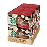 Starbucks Hot Cocoa, Hot Chocolate Single Serve Keurig K-cup Pods, 6 Boxes, 60 Capsules