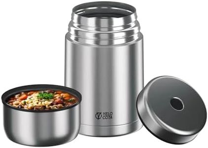 Yelocota Food Jar for Hot Food- 27Oz Vacuum Insulated Stainless Steel Soup Flask- Leak Proof Wide Mouth Food Containers- Food Jar for Hot or Cold Food