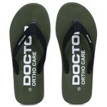 DOCTOR EXTRA SOFT House Slipper for Men's Care |Orthopaedic | Diabetic | Comfortable | Cushion | Flip-Flop Men's and Boy’s Home Slides for Daily Use D-60027-Olive-13 UK