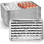 Yesland 30 Pack Disposable Aluminum Foil Pans - 13.4 x 9 x 1.1 Inch Food Containers, Aluminum Sheet Pans for Cooking, Baking, Heating, Storing, Meal Prep, Takeout