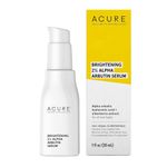 Acure Brightening 2% Alpha Arbutin Serum | 100% Vegan | For All Skin Types | With Alpha Arbutin, Hyaluronic Acid & Elderberry Extract | Brightens & Improves Skin Tone | 1 Fl Oz