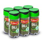 Schwartz Dill 10 G | Jar | Pack of 6 | Bursting with Flavour | Citrusy, Anise-Like Taste | Versatile Spice, Essential for European Classics | Perfect for Fish Dishes, Salads and Root Vegetables