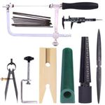 Jewelers Wax Ring Carving Tool Kit Jewelry Ring Wax Tube Molds Making Lost Wax Casting Kit Wax Ring Saw with Blades Wax Ring Sizer Jewelers Wax File Bench Pin