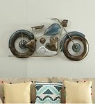 Accurate art Metal Wall Small Bullet Bike for Wall Decor (42x2x23 inch) Multicolor