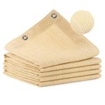 Vocray 90% Shade Cloth for Garden, 12X24Ft Sun Shade Sail with Grommets, Patio Pergola Shade Cover for Beach, Backyard, Deck, Porch, Outdoor Mesh Tarp for Carport, Balcony, Gazebo, Pet.