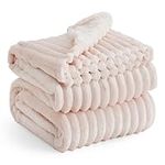 Bedsure Crystal Pink Fleece Blanket